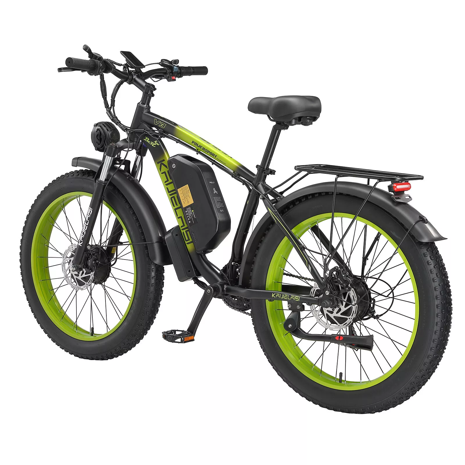 KAIJIELAISI V3 Peak 4000W Dual Motor Electric Bike for Adult,26 Inch Fat Tire All Terrain Electric Bike with 48V 23AH 1104WH Removable Samsung Battery Long Range E Bike,Shimano 21Speed Electric Dirt Bikes for Men - Image 14