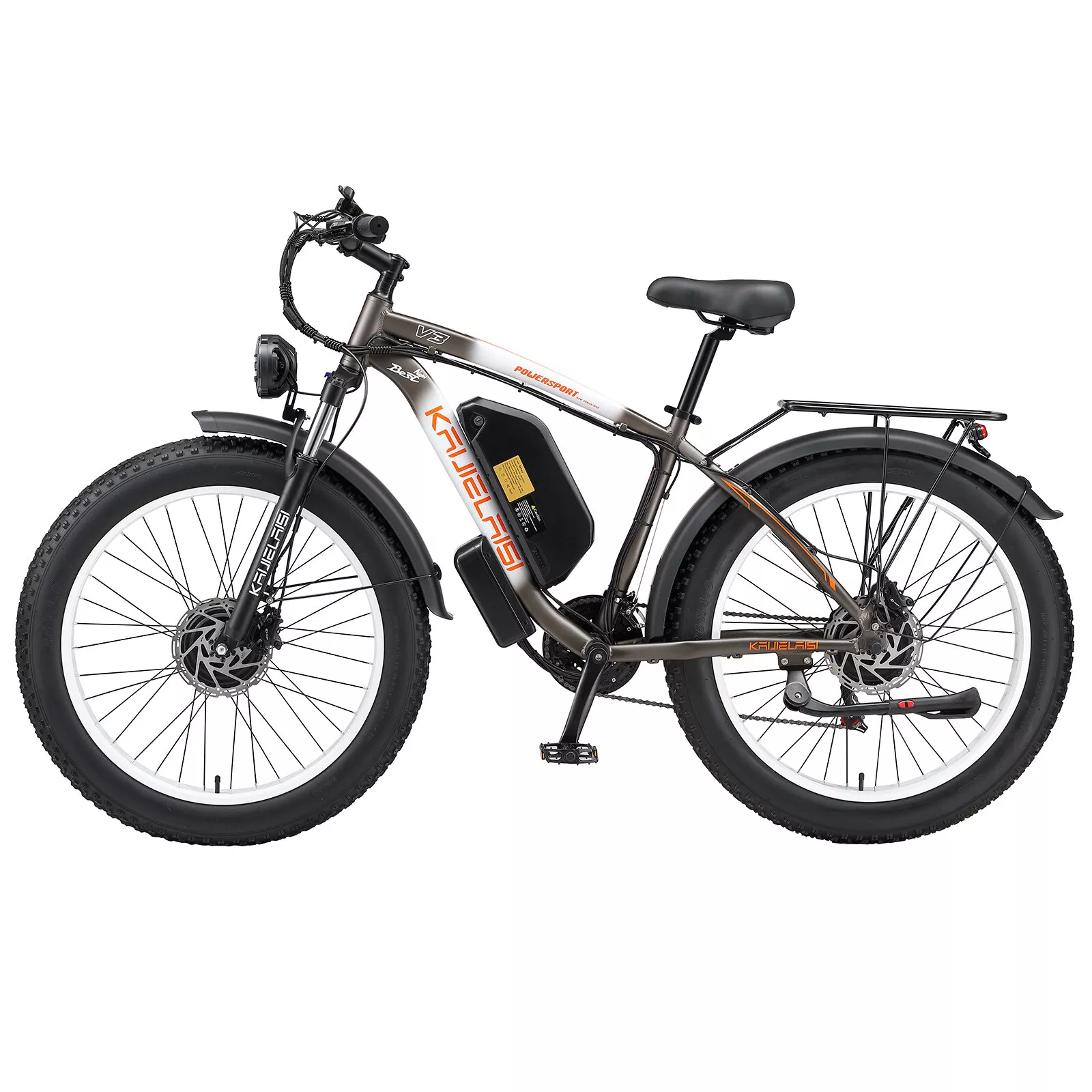 KAIJIELAISI V3 Peak 4000W Dual Motor Electric Bike for Adult,26 Inch Fat Tire All Terrain Electric Bike with 48V 23AH 1104WH Removable Samsung Battery Long Range E Bike,Shimano 21Speed Electric Dirt Bikes for Men - Image 7