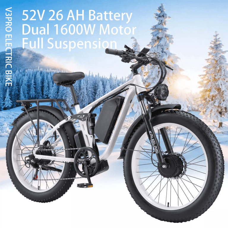 Unveiling the Power and Versatility of the 26×4 Inch Fat Tire Ebike V3 Pro with Dual 3200W Motors and 1352Wh Removable Battery