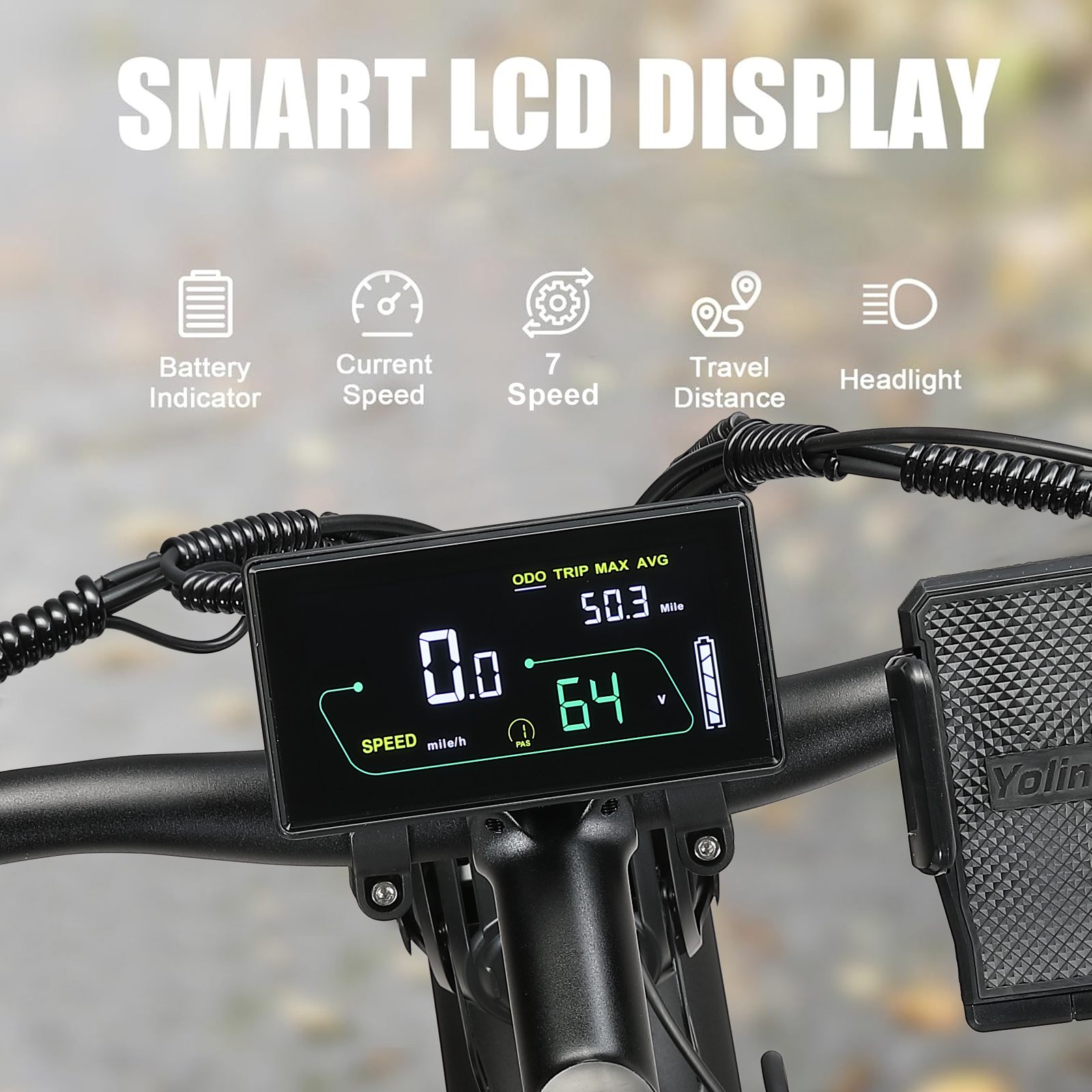 KAIJIELAISI K801 6000W Peak Electric Bike for Adults,45 MPH Top Speed 26” Fat Tire Dirtbike,60V 35AH Removable Battery Fast Dual Hydraulic Brake Electric Mountain Bike Full Suspension Ebikes - Image 8